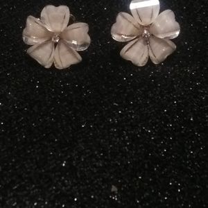 Glass Flower Earrings